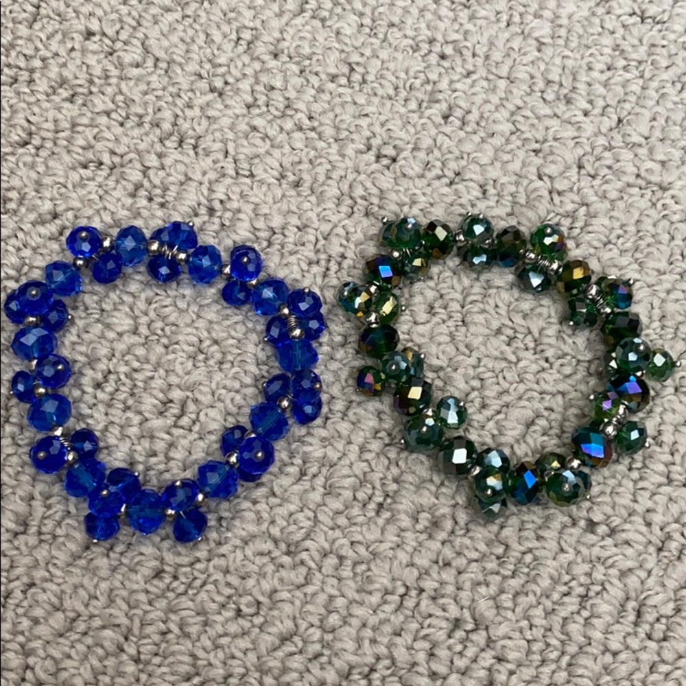 Set of 2 Trisha Waldron stretch bracelets